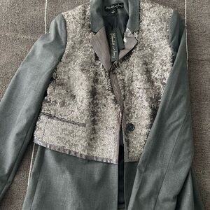 Elizabeth and James Gray Sequin Blazer